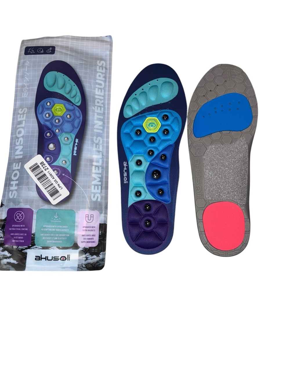 Akusoli Magnetic Acupressure Shoe Insoles